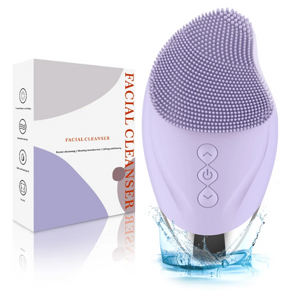 Ultrasonic Silicone Facial Cleansing Brush - Deep Pore & Skin Massager
