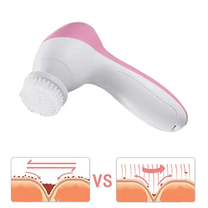 5 in 1 Facial Cleansing Brush
