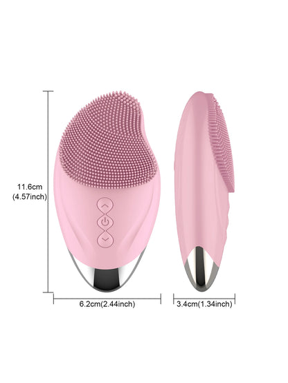 Ultrasonic Silicone Facial Cleansing Brush - Deep Pore & Skin Massager